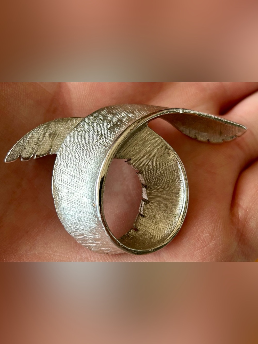 Coro Brooch- Silver toned. Vintage